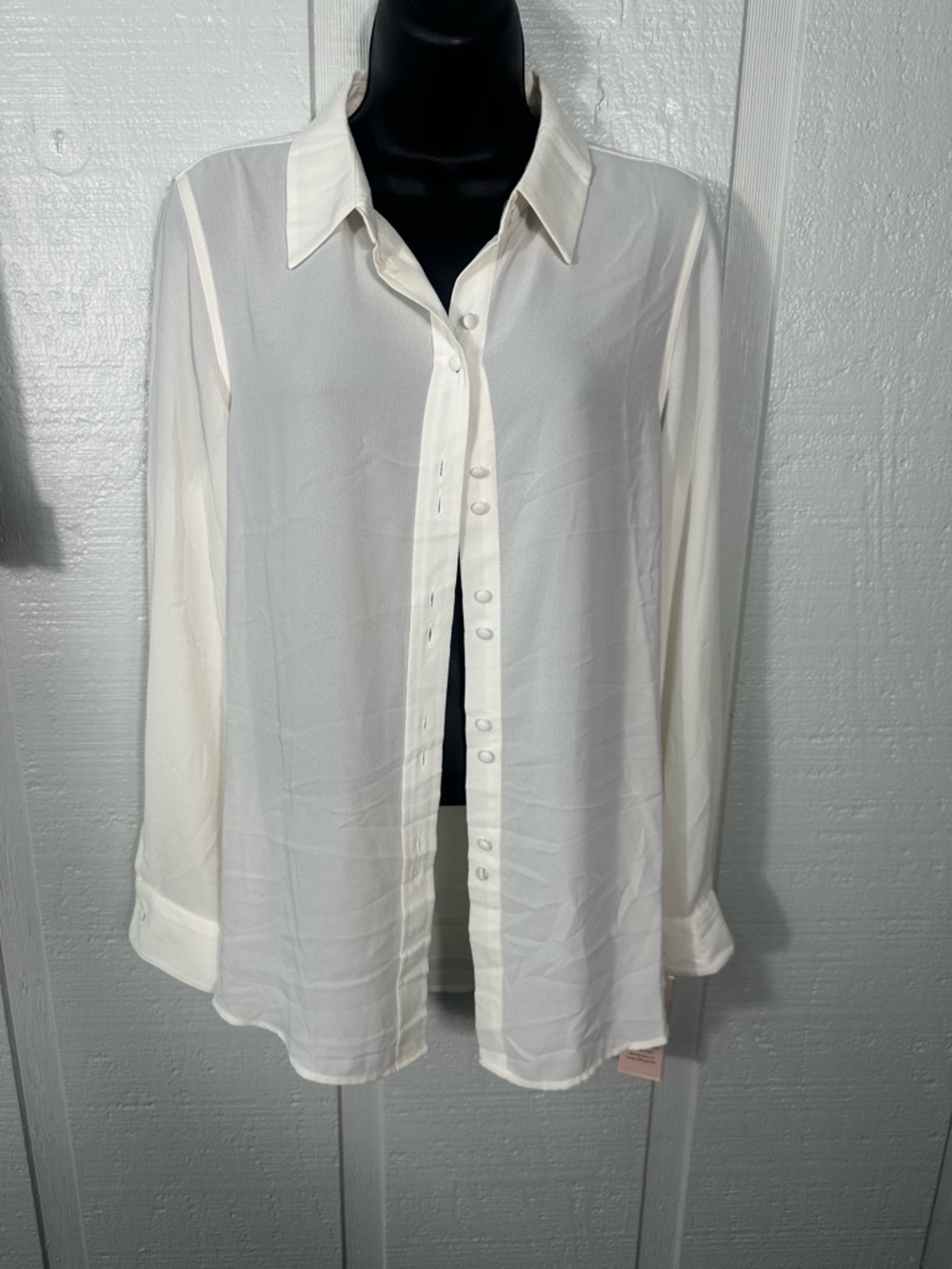 Nanette Lepore White Long Sleeve Top Size Small NWT